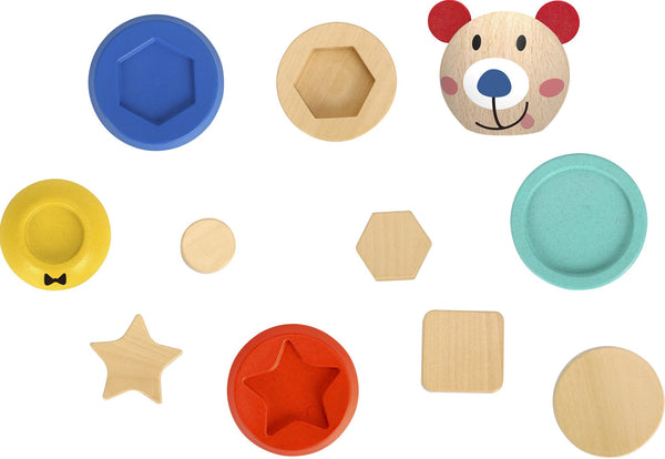 Tooky Toy Wooden Bear Shape Tower
