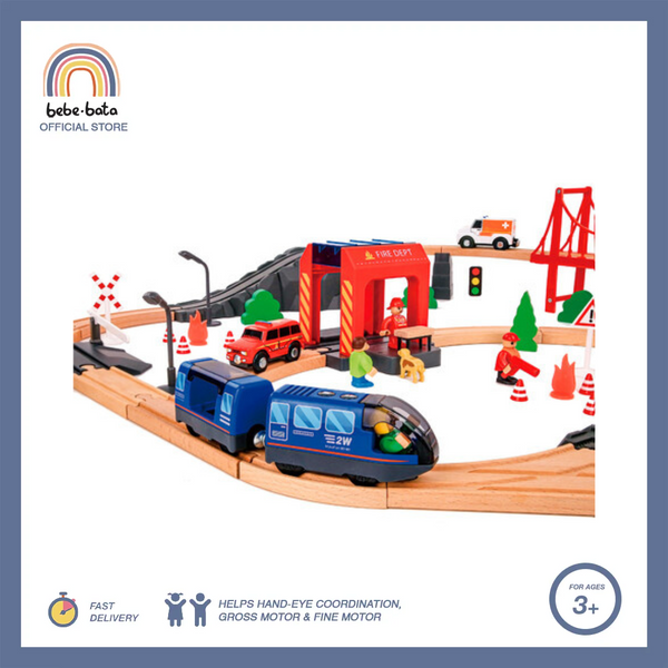 Tooky Toy Fire Rescue Train Set