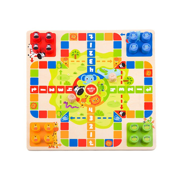 Tooky Toy 2 In 1 Chess: Ludo Game, Snakes and Ladders