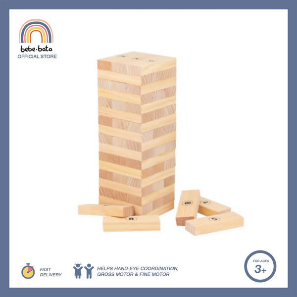 Toky Toy Wooden Blocks Tower Game