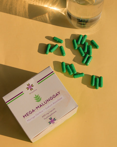 Mega-Malunggay Capsules (Moringa Oleifera + Sodium Ascorbate)