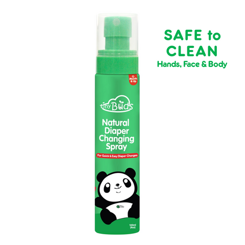 Tiny Buds Natural Diaper Changing Spray (GREEN 120ml)