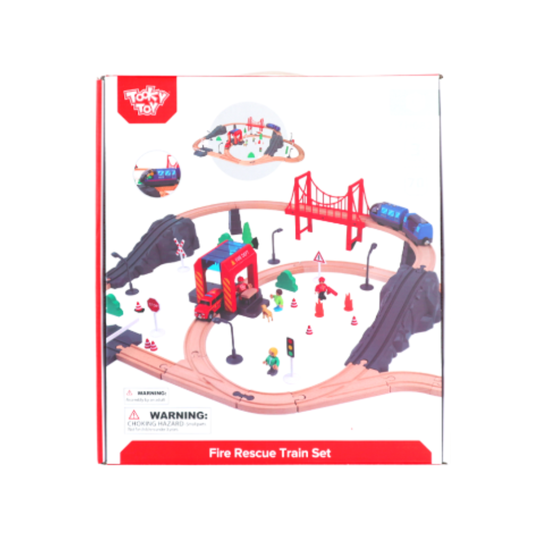 Tooky Toy Fire Rescue Train Set